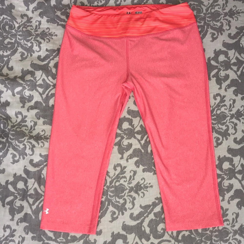 Bright Pink and Orange Under Armour leggings